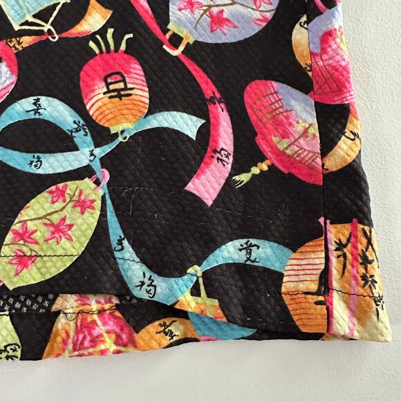 Citron Women's Printed Top Medium Short‎ Sleeve Lightweight Casual Blouse Shirt - Picture 6 of 8